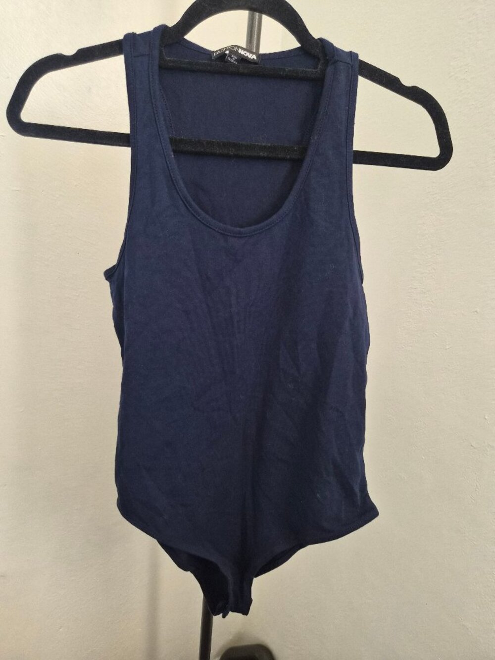 Fashion Nova Navy Blue Bodysuit